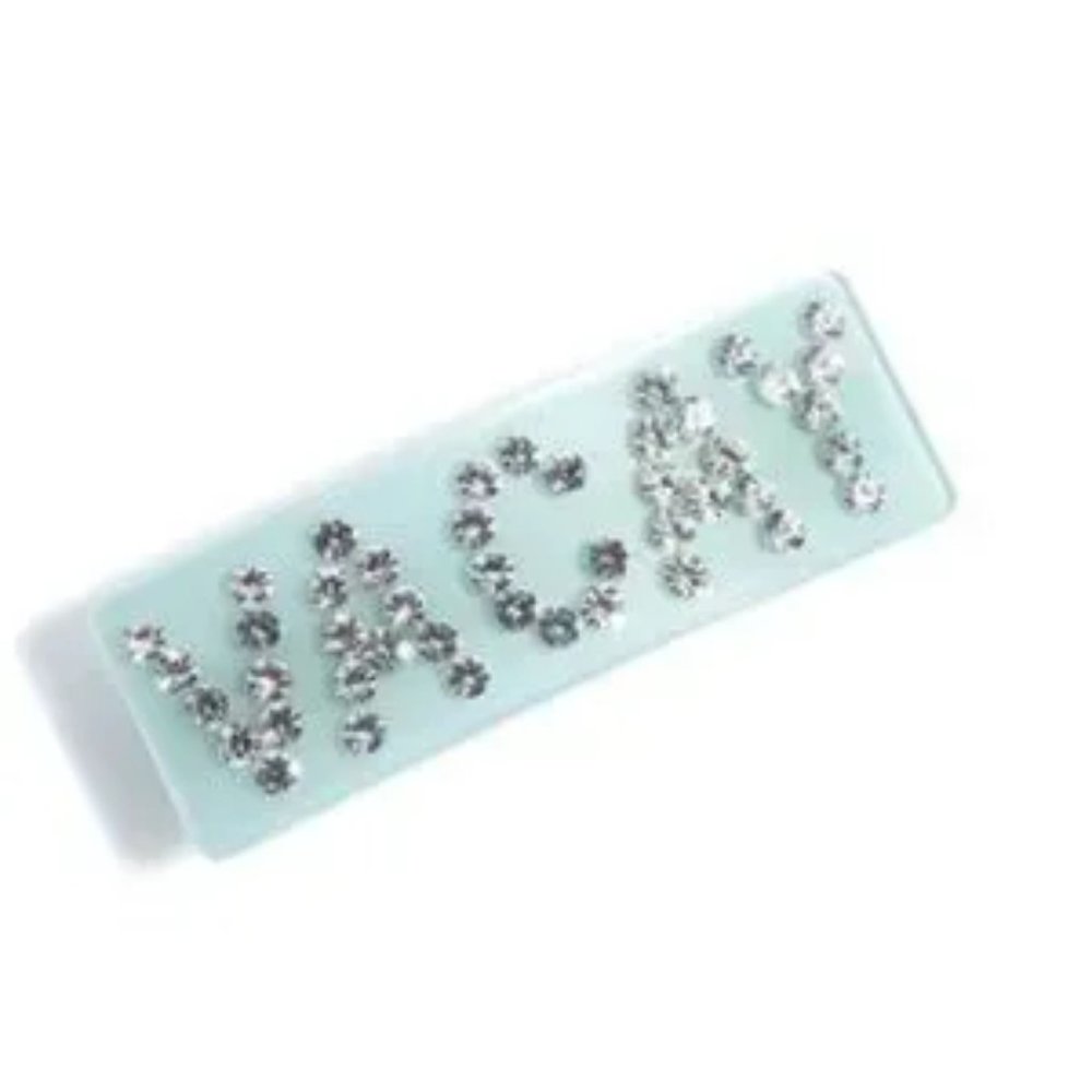 Purple Rhinestone Hair Barrette Hairpiece Special Occasion - Picture 3 of 5